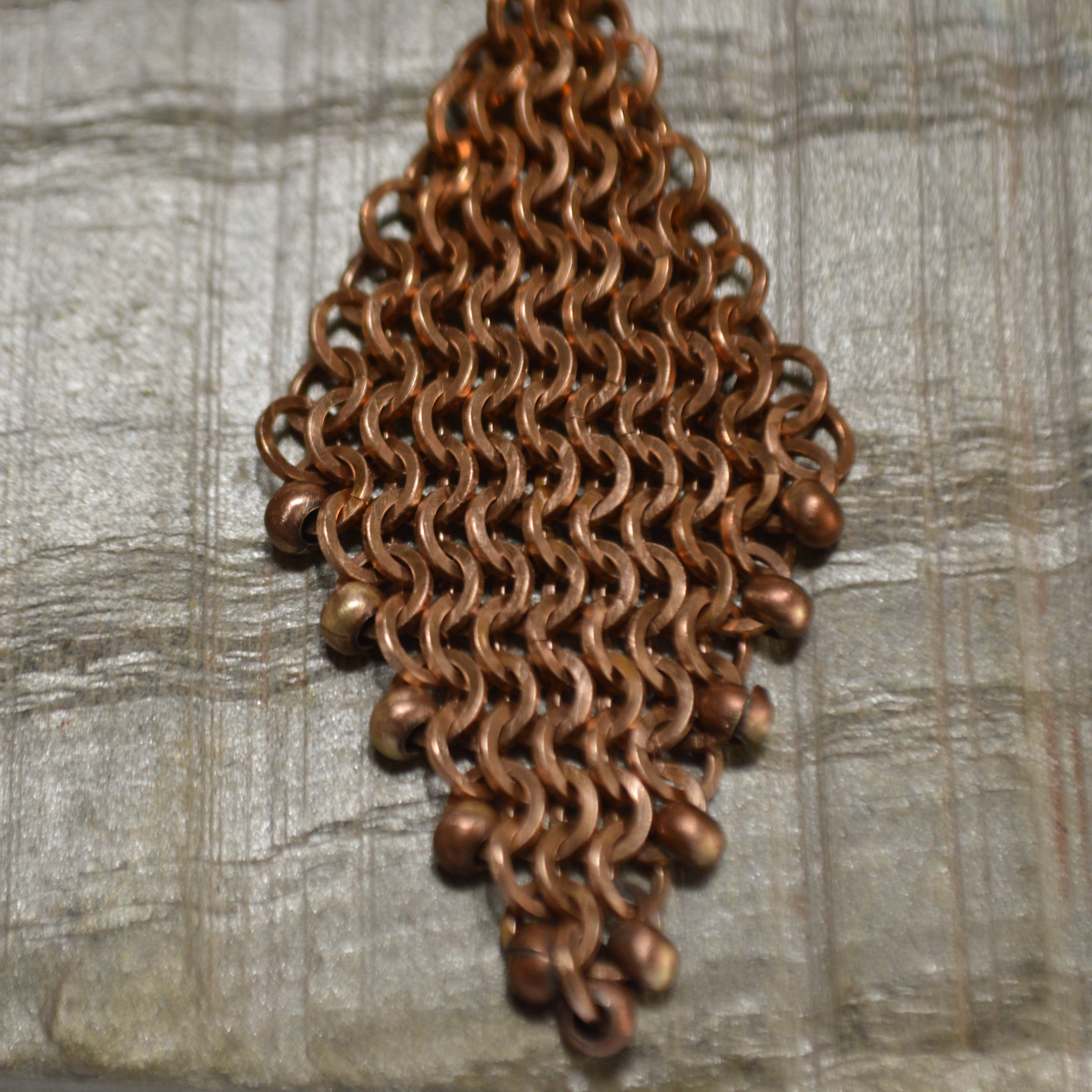 Chainmaille  Diamond Shaped Pendant